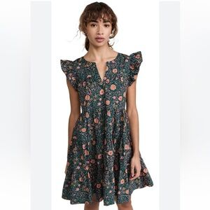 Roller Rabbit 100% Cotton Floral Mini Dress
